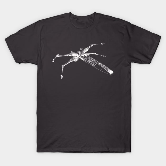 X Wing Fighter T-Shirt by Dennson Creative